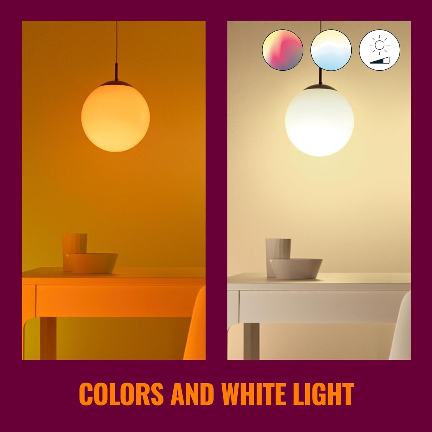 Wiz Smart LED Bulb, Colour [E27 Edison Screw] 40W, Smart LED Connected Wifi Works with Alexa, Wi-Fi/Bluetooth, 40W App Control Livingroom, Bedroom, Easy Plug and Play, Packaging May Vary