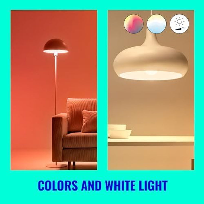 Wiz Smart Colour Bulb, A60, 8.5W, Colour, Motion Sensor with App, Connected Wifi Works with Alexa, Google Assistant & Homekit, App Control for Home Indoor Lighting, Bedroom, Energy Monitoring