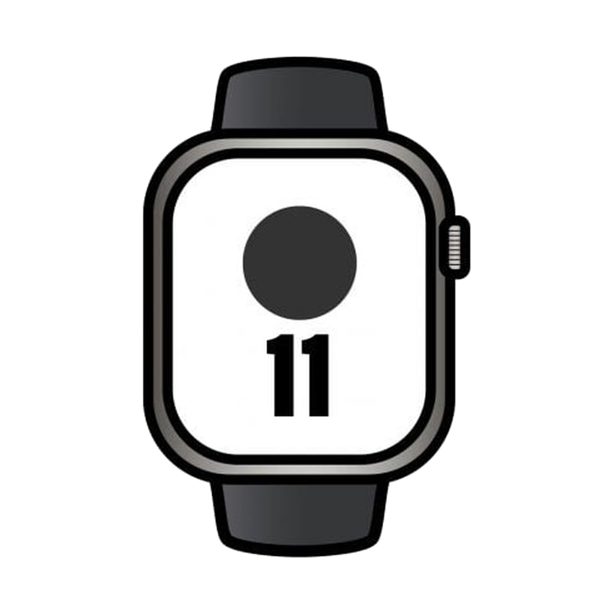 Smartwatch Apple MFD14QL/A Black Titanium 46 mm